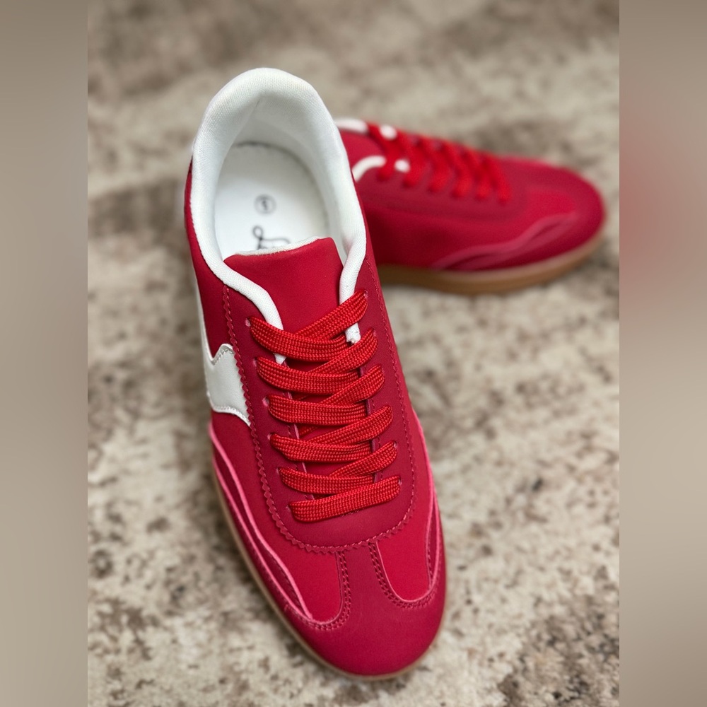 Vibrant Red Women's Sneakers